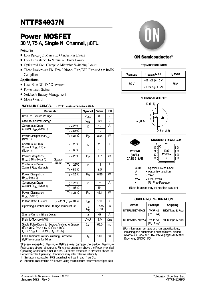NTTFS4937N_9097246.PDF Datasheet