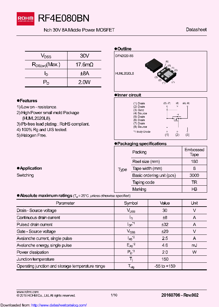 RF4E080BN_9100842.PDF Datasheet