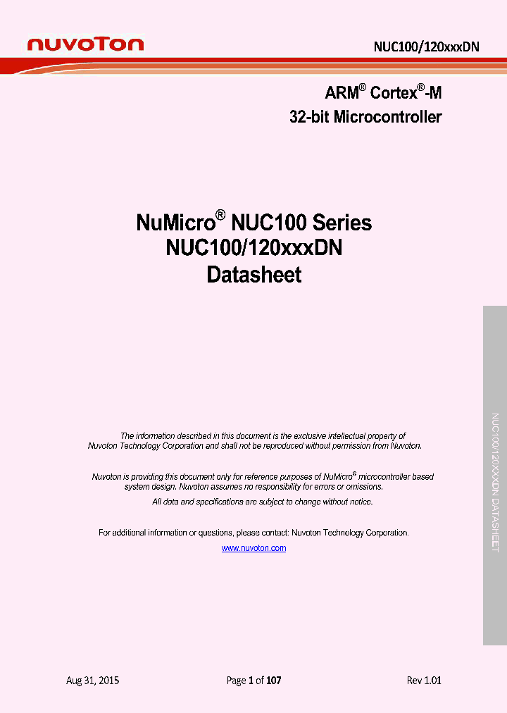 NUC230-LA1C_9100960.PDF Datasheet