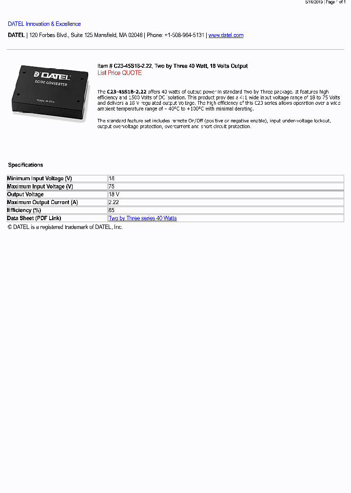 C23-45S18-222_9101946.PDF Datasheet