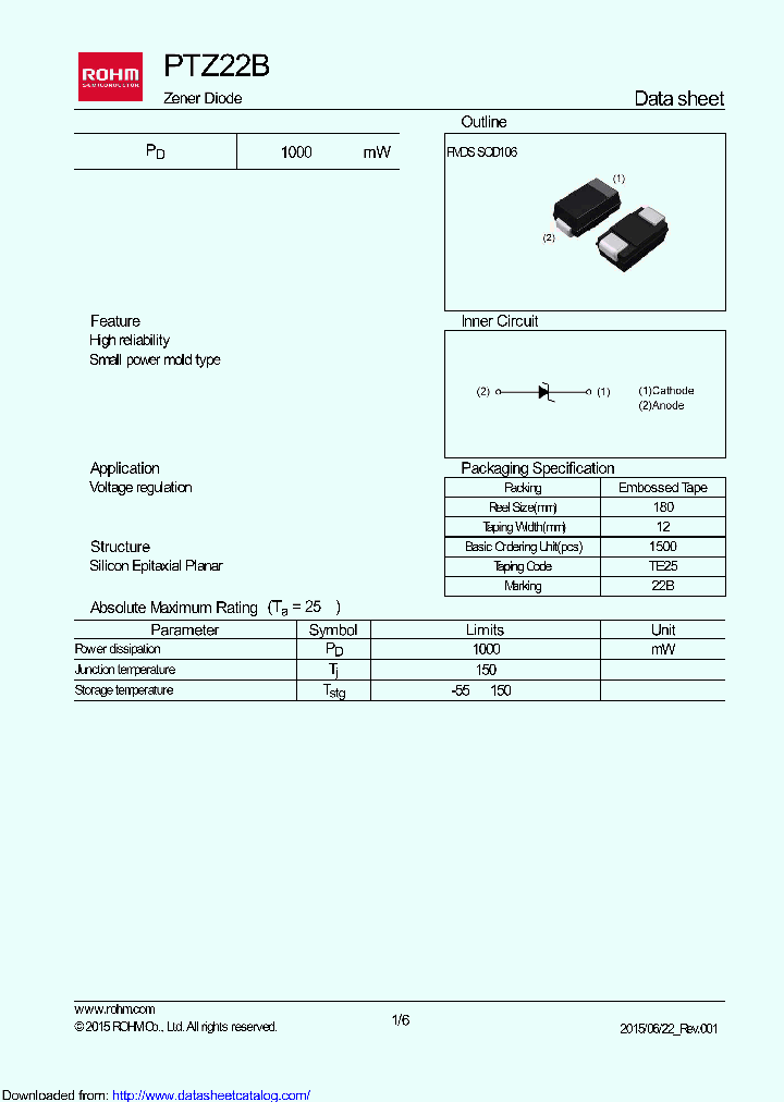 PTZTE2522B_9102483.PDF Datasheet