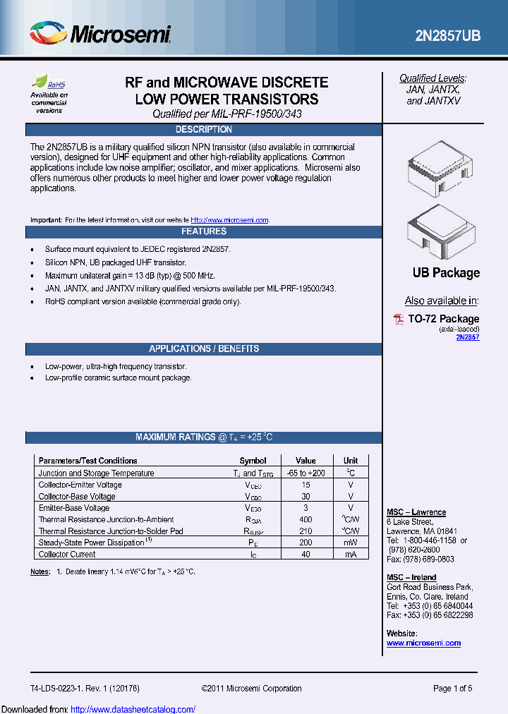 2N2857UBE3_9103198.PDF Datasheet