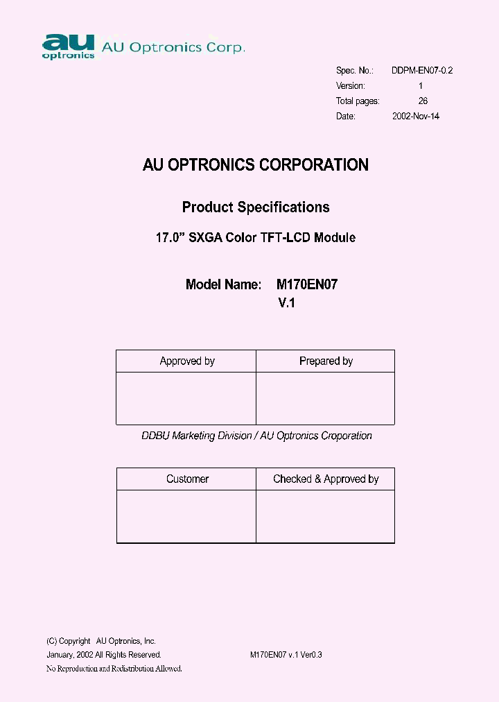 M170EN07_9105153.PDF Datasheet