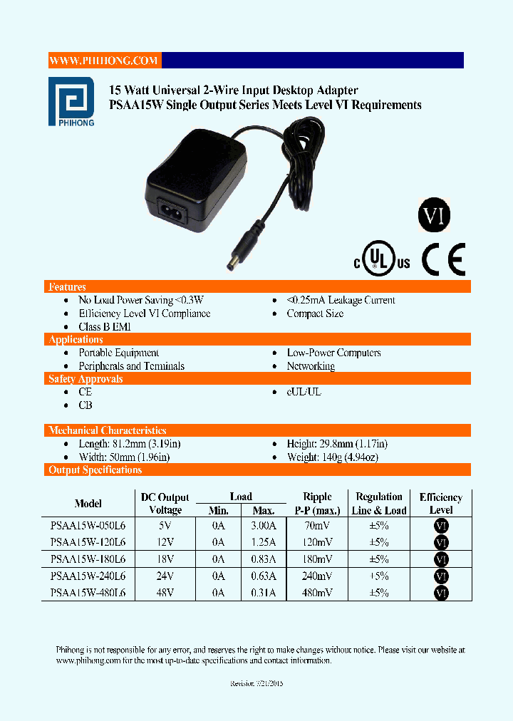 PSAA15W-240L6_9106729.PDF Datasheet