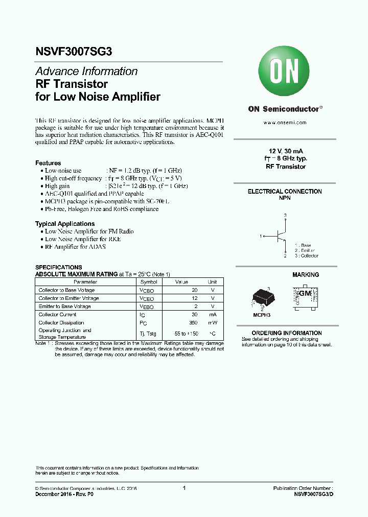 NSVF3007SG3T1G_9110439.PDF Datasheet