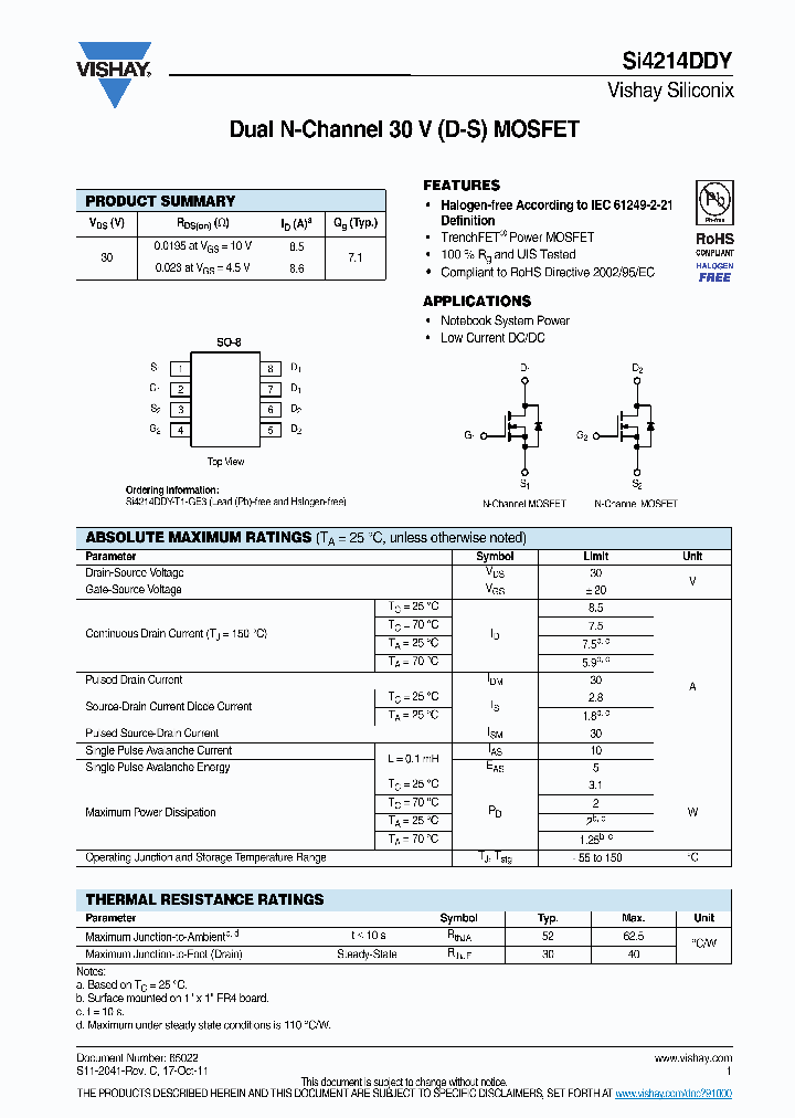 SI4214DDY_9112166.PDF Datasheet