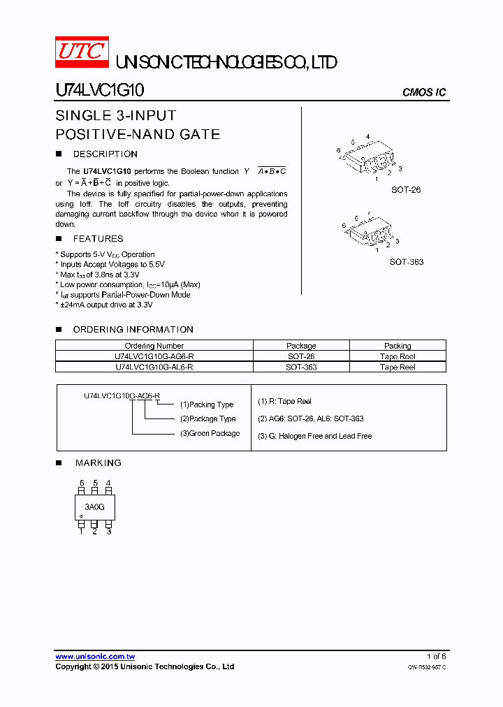 U74LVC1G10G-AG6-R_9112881.PDF Datasheet