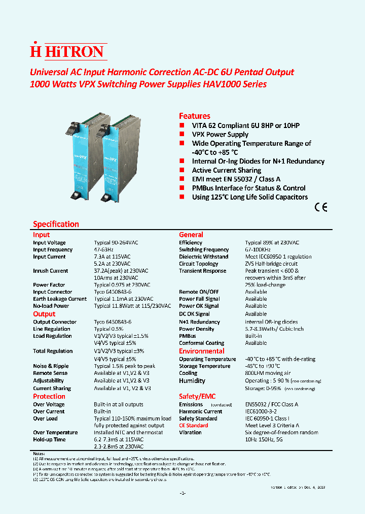 HAV1000-P120EDII-10HP_9116603.PDF Datasheet