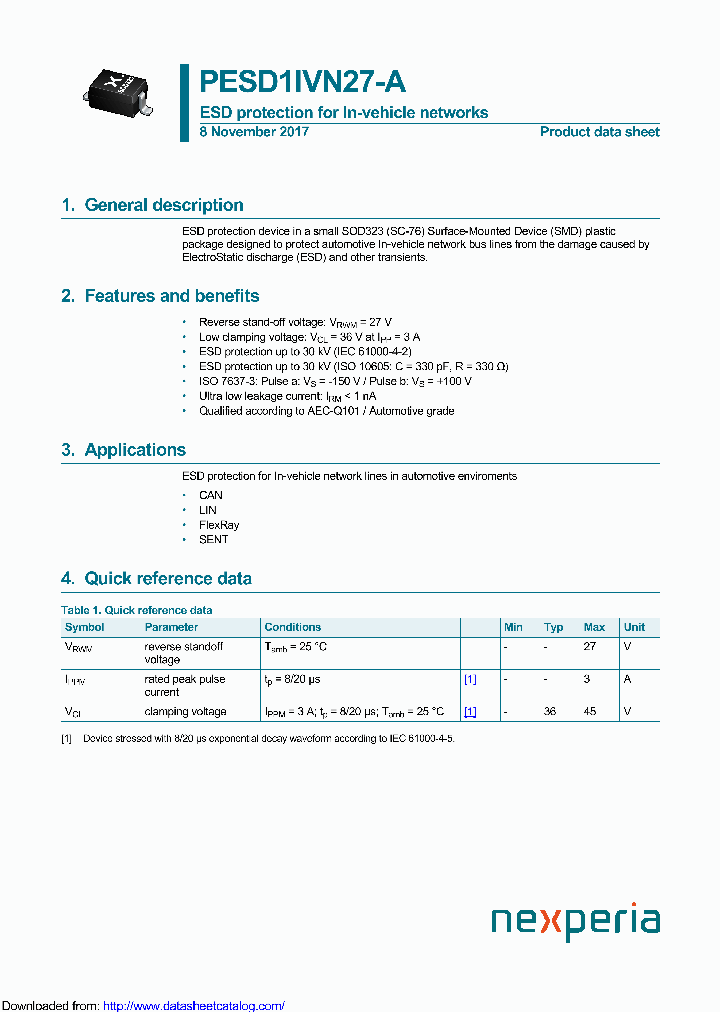 PESD1IVN27-A_9117555.PDF Datasheet