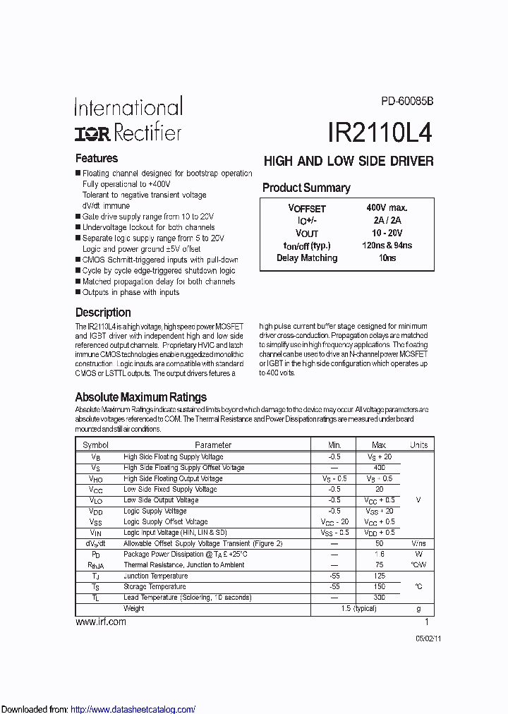 IR2110L4SCS_9129005.PDF Datasheet